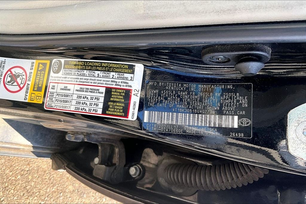 2011 Toyota Avalon Base