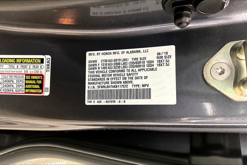 2019 Honda Odyssey EX-L