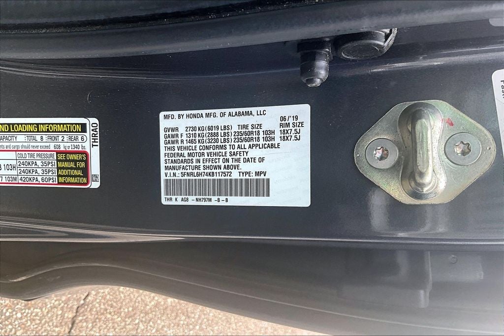 2019 Honda Odyssey EX-L