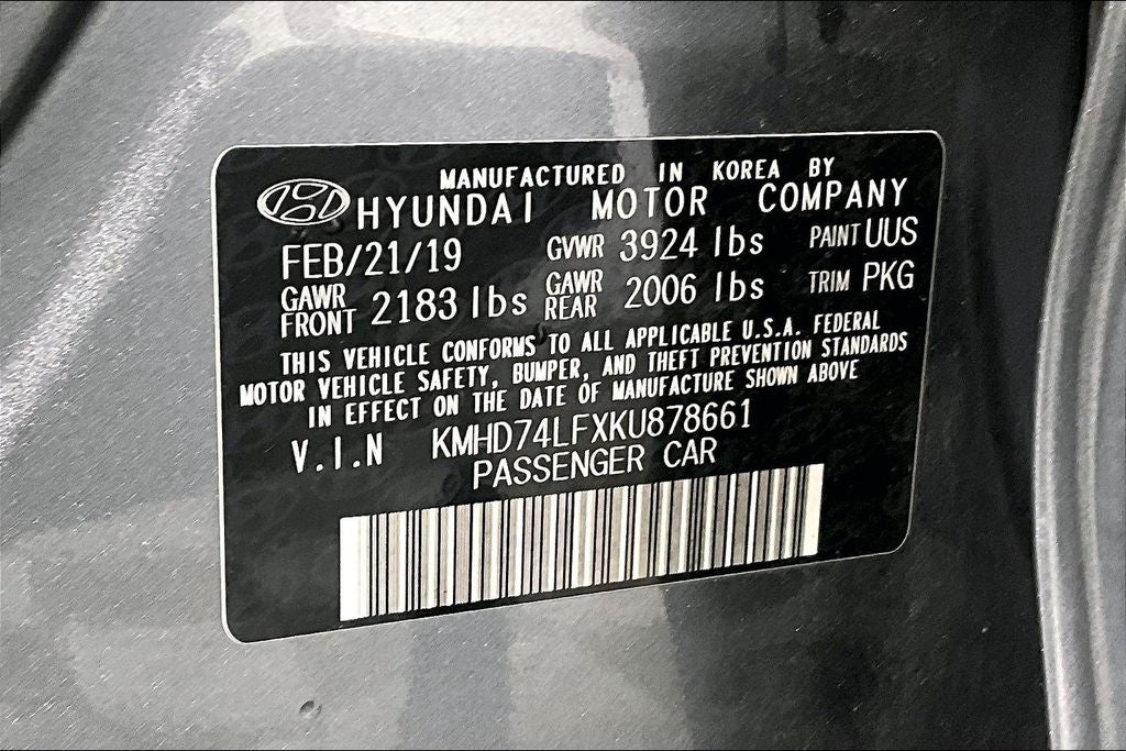 2019 Hyundai Elantra SE