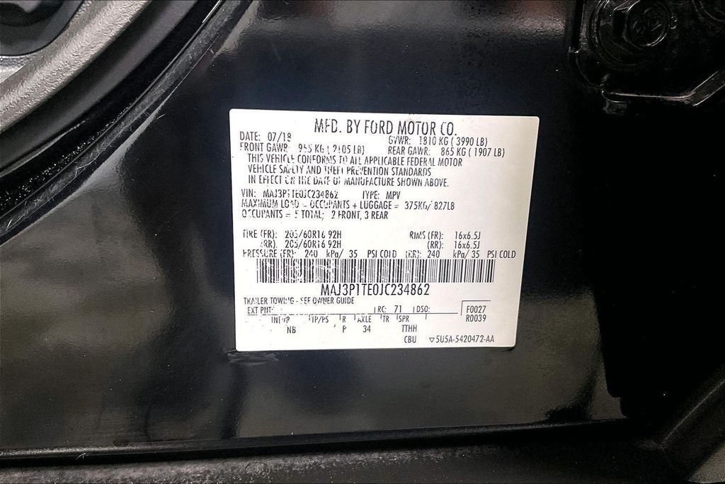 2018 Ford EcoSport SE