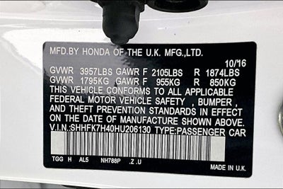 2017 Honda Civic Sport