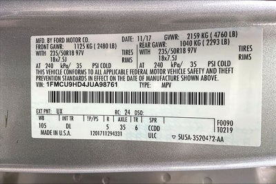 2018 Ford Escape SEL