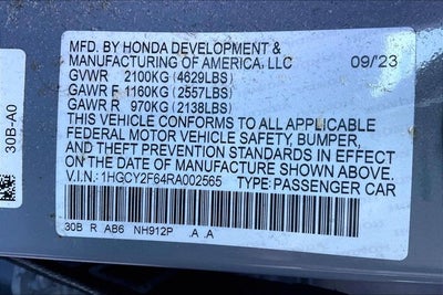 2024 Honda Accord EX-L