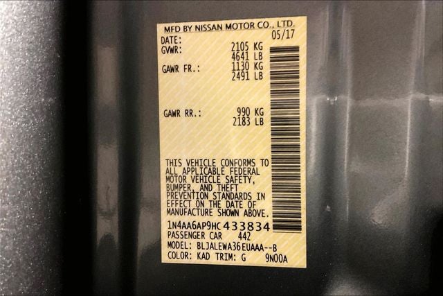 2017 Nissan Maxima 3.5 SL