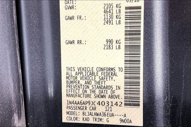 2018 Nissan Maxima Platinum