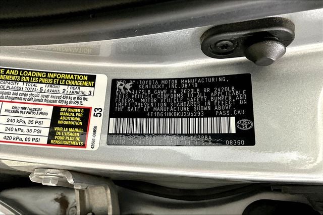 2019 Toyota Camry XSE