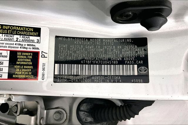 2012 Toyota Camry SE