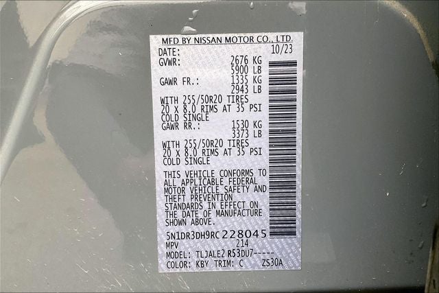 2024 Nissan Pathfinder Platinum