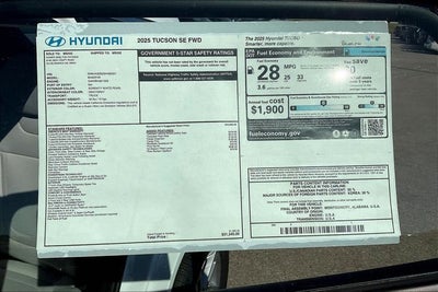 2025 Hyundai Tucson SE