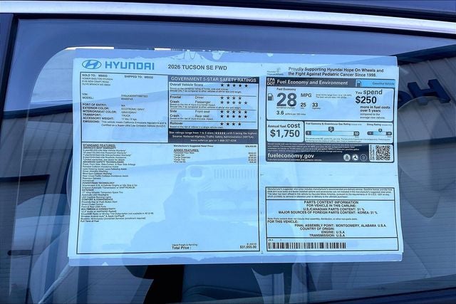 2026 Hyundai Tucson SE