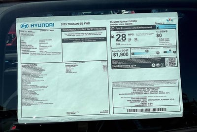 2025 Hyundai Tucson SE