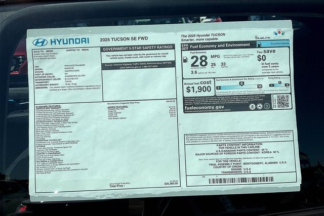 2025 Hyundai Tucson SE