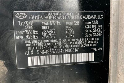 2019 Hyundai Santa Fe SEL