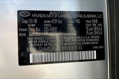 2019 Hyundai Santa Fe SEL