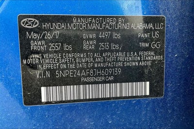 2018 Hyundai Sonata SE