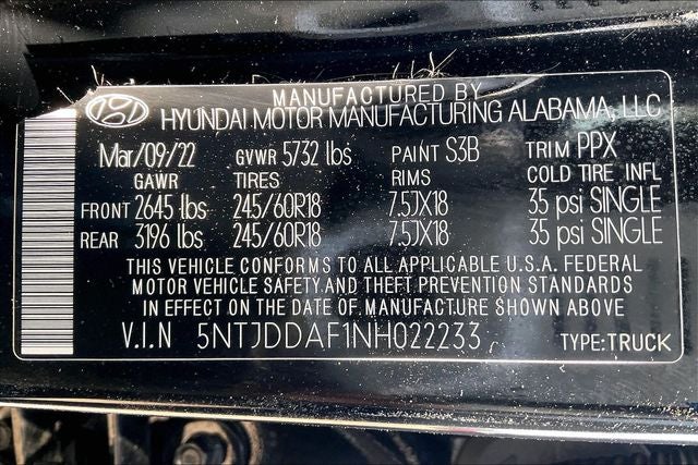 2022 Hyundai Santa Cruz SEL Premium