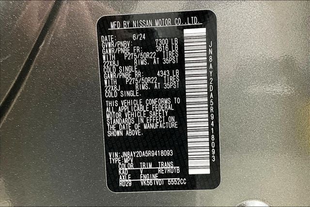 2024 Nissan Armada Platinum