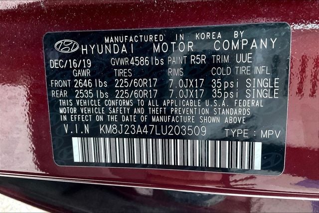 2020 Hyundai Tucson SE