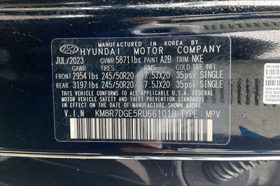 2024 Hyundai Palisade Calligraphy Night Edition