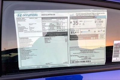 2026 Hyundai Elantra SEL Sport