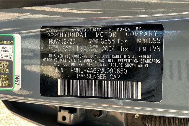 2021 Hyundai Elantra Limited