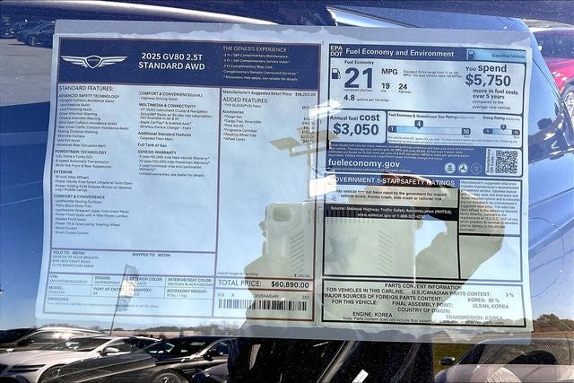 2025 Genesis GV80 2.5T