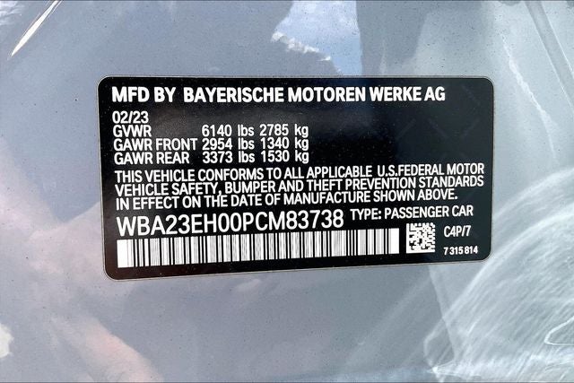 2023 BMW 7 Series 740i