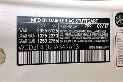 2018 Mercedes-Benz E 300 E 300