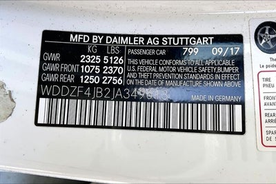 2018 Mercedes-Benz E 300 E 300