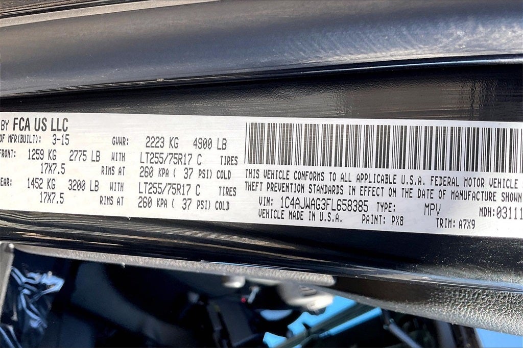 2015 Jeep Wrangler Willys Wheeler