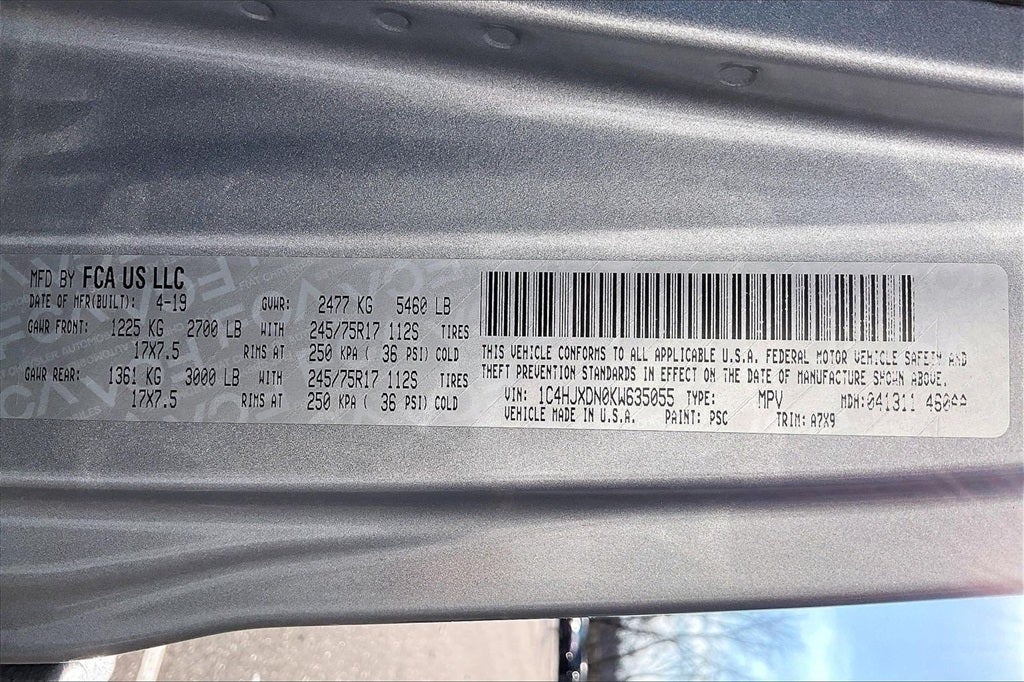 2019 Jeep Wrangler Unlimited Sport S