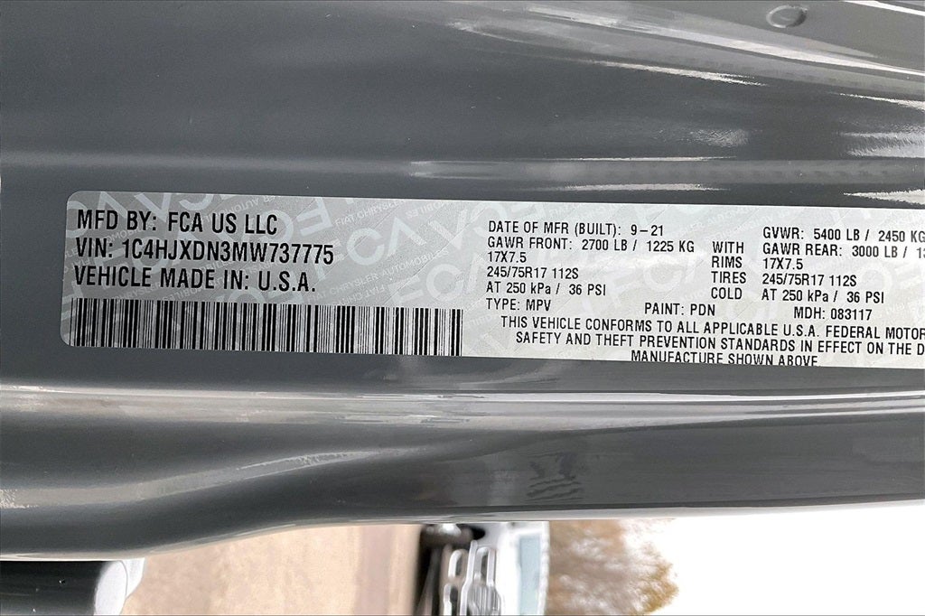 2021 Jeep Wrangler Unlimited Sport