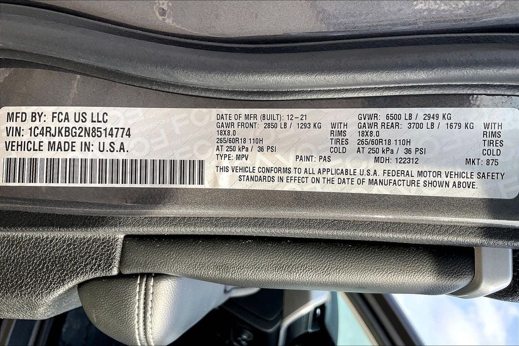 2022 Jeep Grand Cherokee L Limited