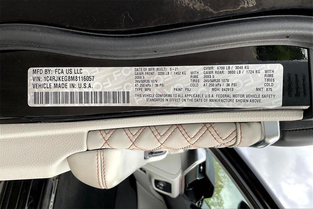 2021 Jeep Grand Cherokee L Summit