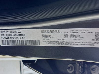 2025 RAM 1500 Big Horn/Lone Star
