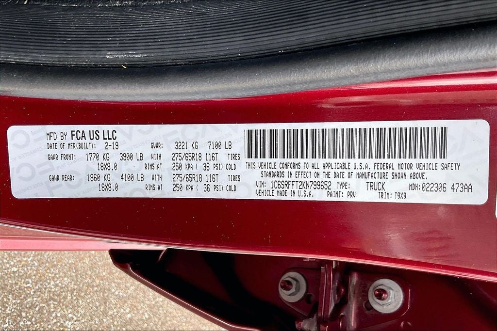 2019 RAM 1500 Big Horn/Lone Star