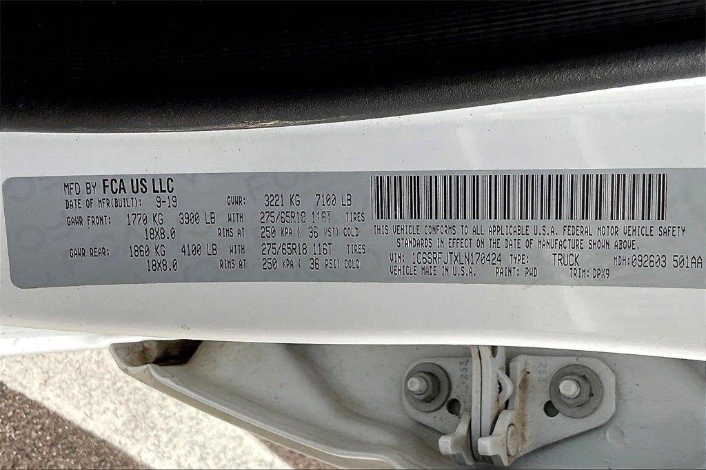 2020 RAM 1500 Laramie