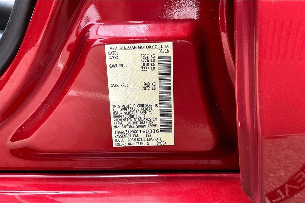 2016 Nissan Altima 2.5 SL