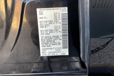 2019 Nissan Frontier SV