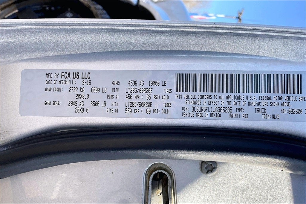 2018 RAM 2500 Laramie