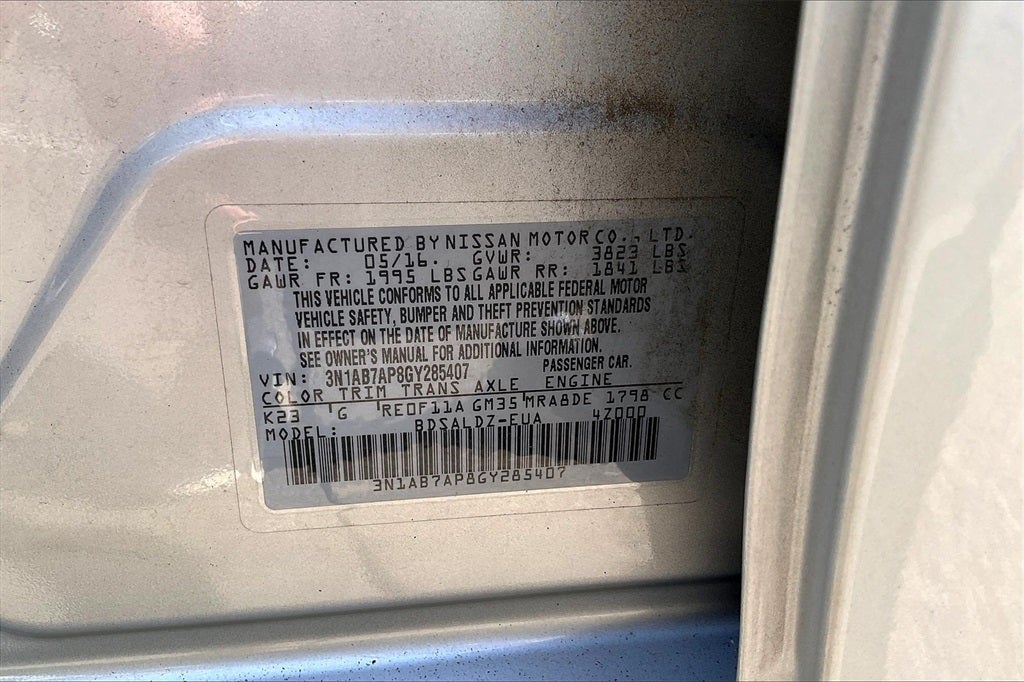 2016 Nissan Sentra SV