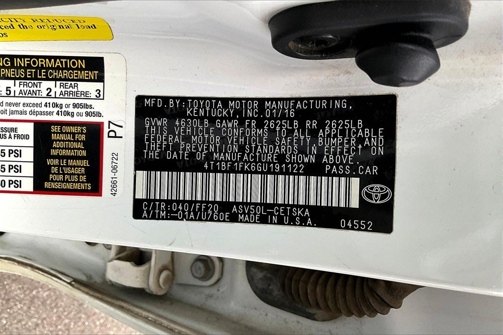 2016 Toyota Camry SE