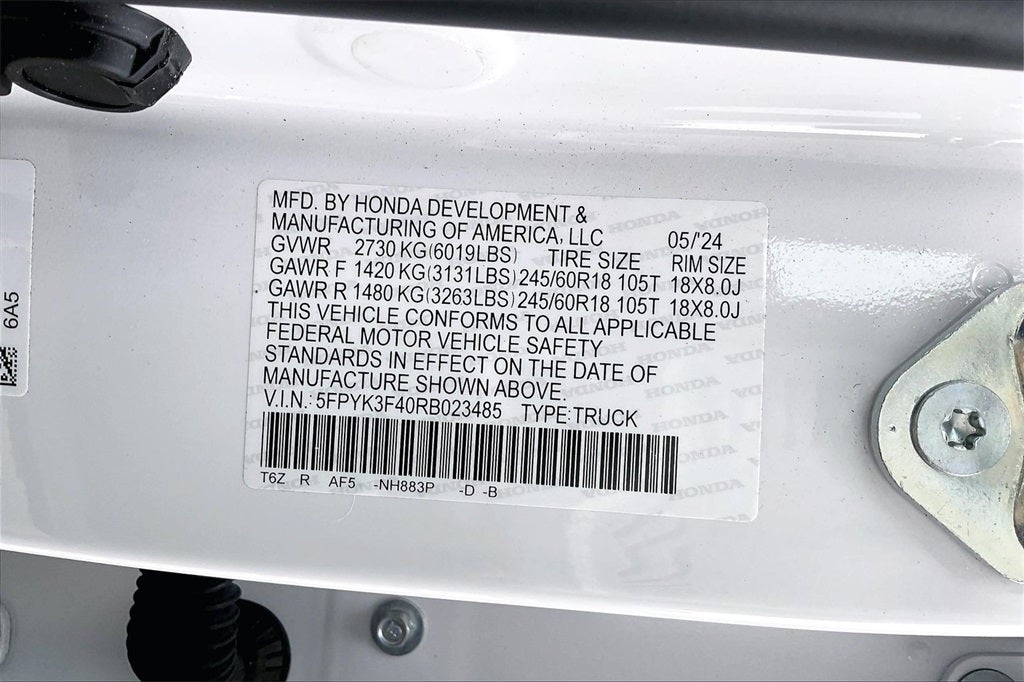 2024 Honda Ridgeline RTL