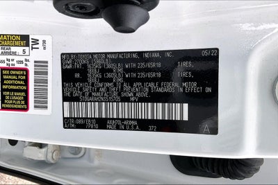 2022 Toyota Highlander Hybrid XLE