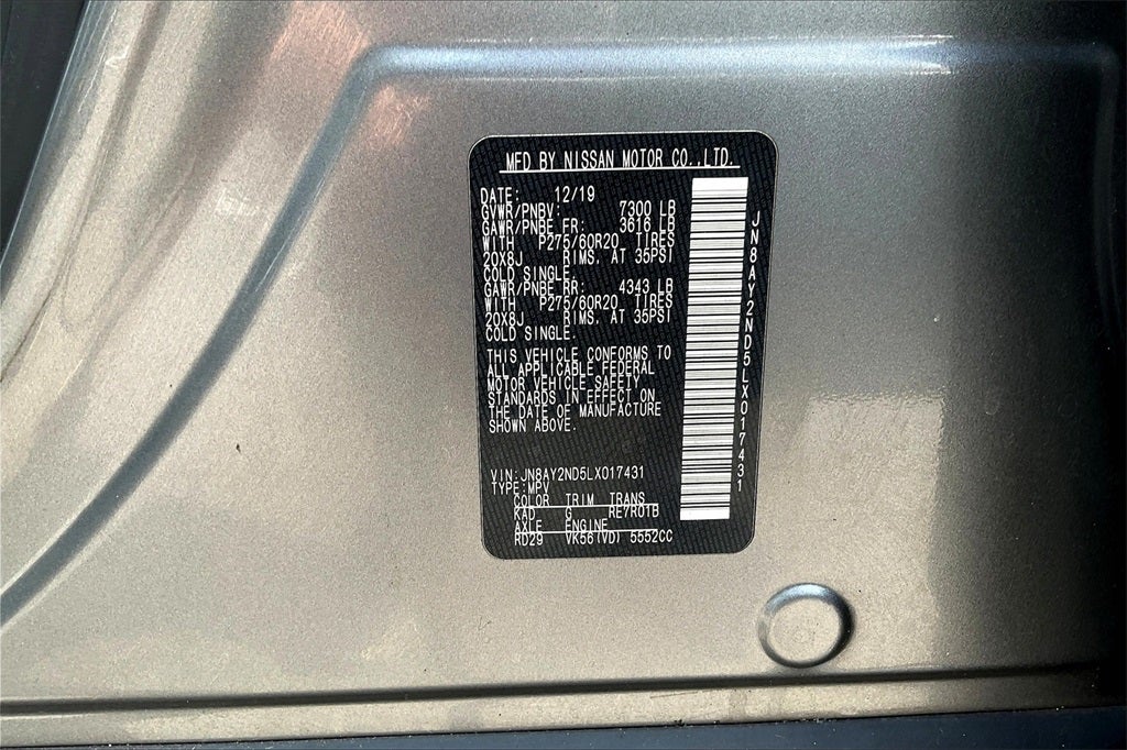 2020 Nissan Armada SL