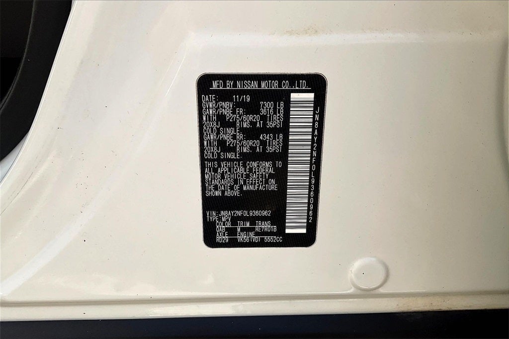 2020 Nissan Armada Platinum