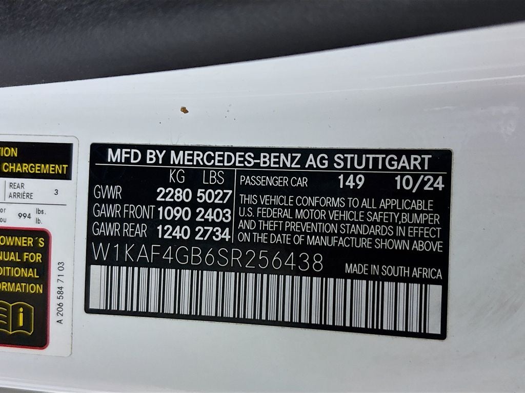 2025 Mercedes-Benz C-Class C 300