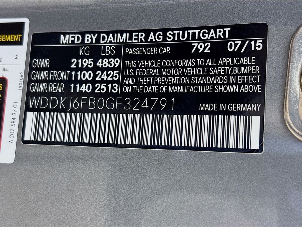 2016 Mercedes-Benz E-Class E 400